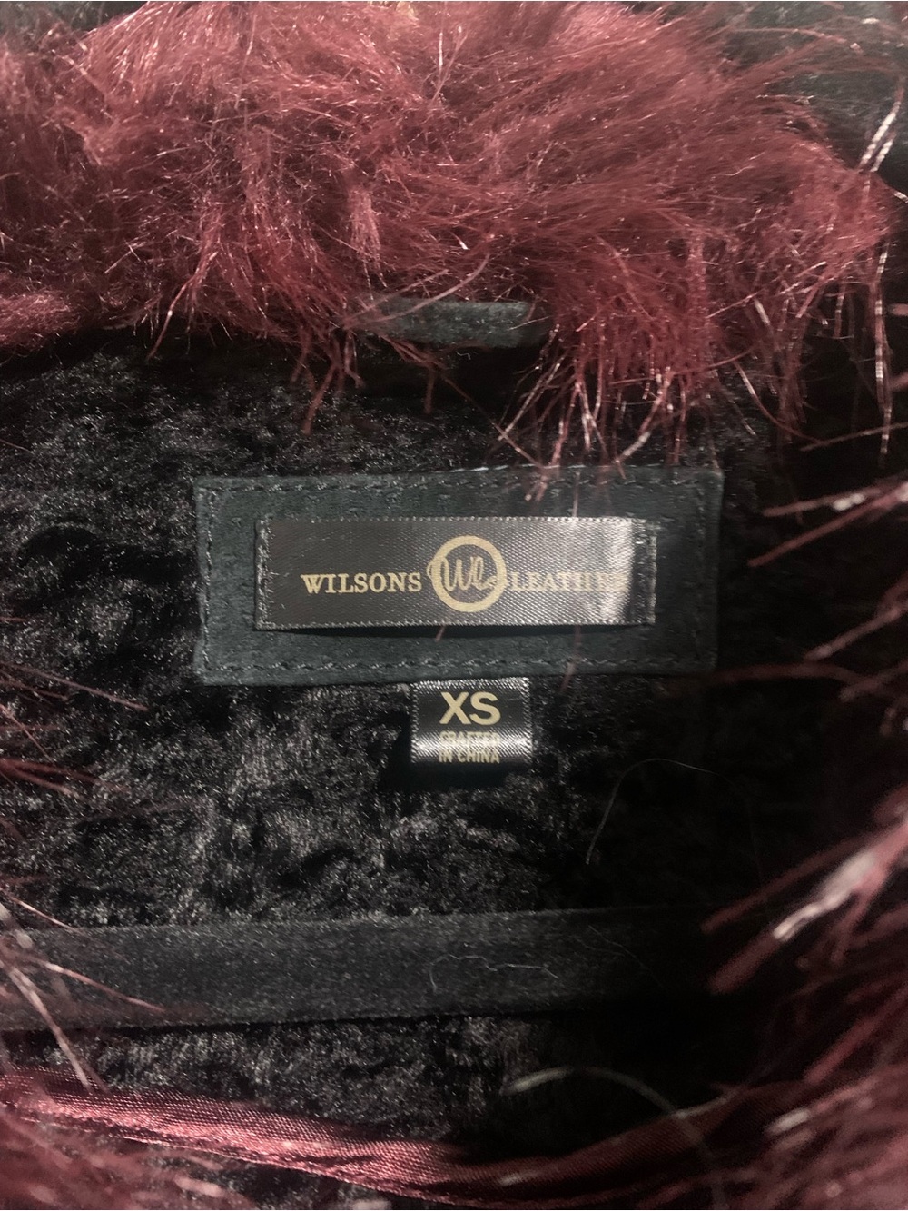 Wilsons Leather Maxima Suede Faux Fur Jacket  Embroidery Vintage XS Embroidered - Picture 4 of 5